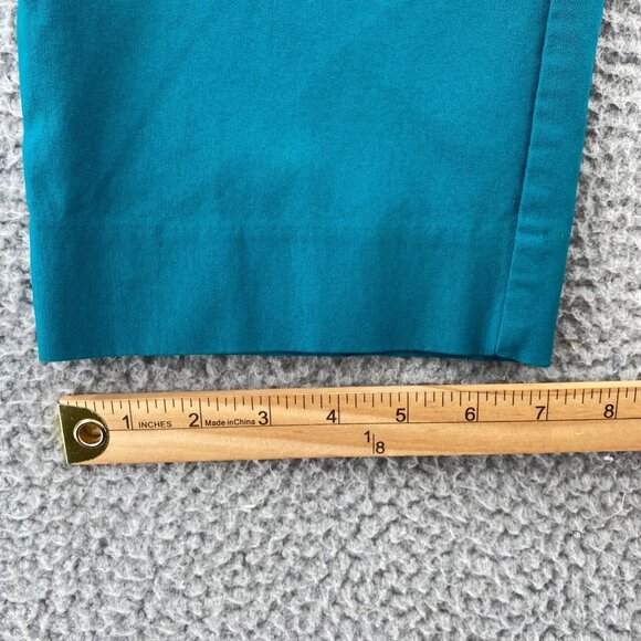 Chicos Pants Womens 4 US 20 Tall Brigitte Green Slim Ankle Pull On Stretch Knit - Picture 11 of 12